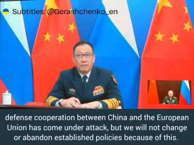 China will not refuse to support Russia on the Ukrainian issue despite US pressure _ The new Chinese defense minister Dong Jun 