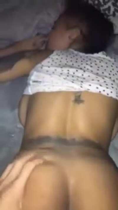 Blasian Getting Deep Dicked bu Huge Dick