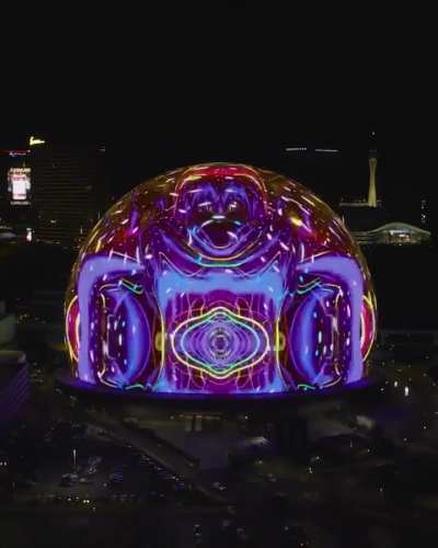 Artist Uon.Visuals psychedelic animations featured on the Las Vegas Sphere screen