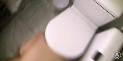 Angela White fucked with her head in the toilet