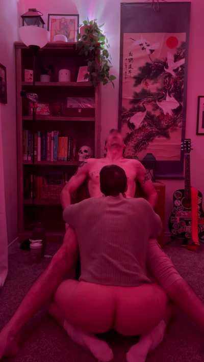 I can't even see what she's doing but it sounds way too much to handle