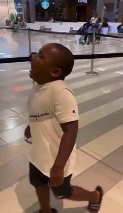 Just a typical kid not getting his own way.