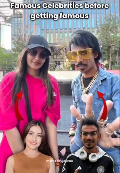 Chahal and Dhanashree before getting fame