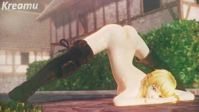 Linkle shaking her booty (Kreamu)