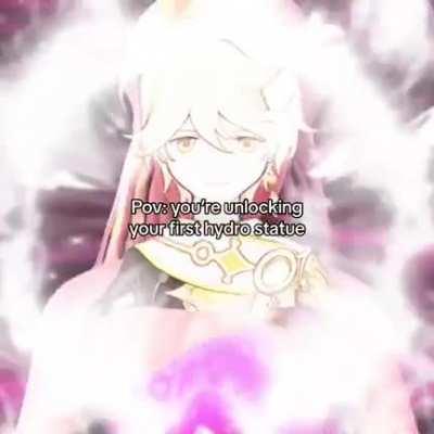 Hydro statue level 10 you'll become Poseidon 