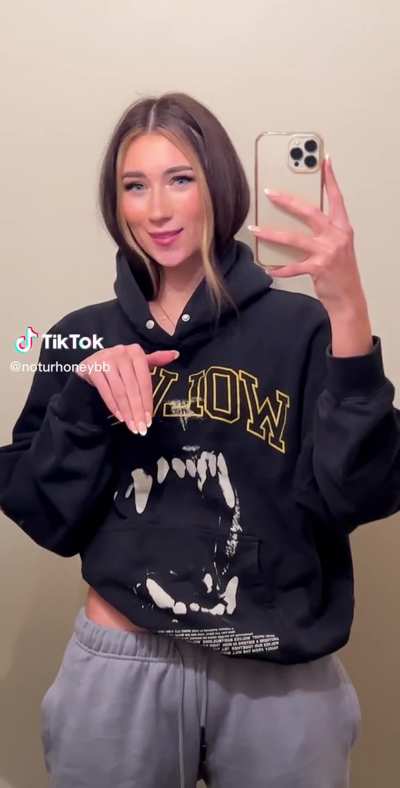 Her dress is barely holding together