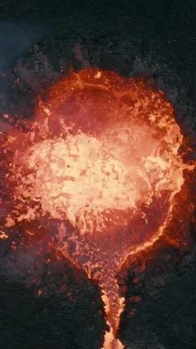 Into the Volcano 🌋 Melted my Mavic 2 Pro for this shot, captured in Iceland 🇮🇸