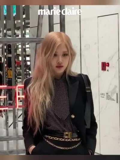 210429 Rosé at the opening of the Saint Laurent Flagship store in Seoul