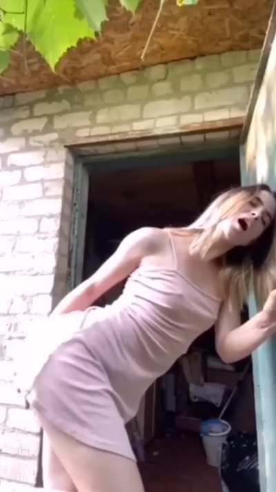 Slut just couldnt wait 🥵🥵