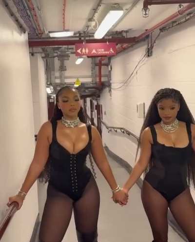 With Halle at the Fashion Awards for performance via Instagram post 12-4-24