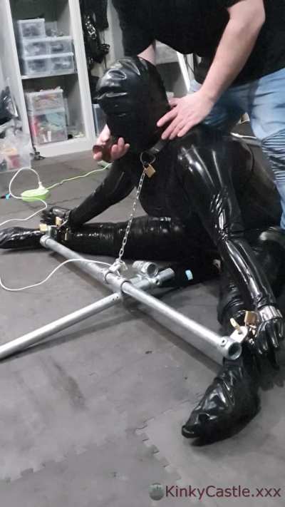 Correcting the wardrobe malfunction with a dildo - condom hoods should line the mouth and throat. [OC]