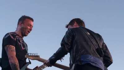 Matt and Chris chatting before Hysteria (Nijmegen, June 2019)