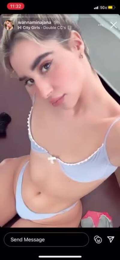 No titties but dumb thick wonder if she’ll get implants in the future