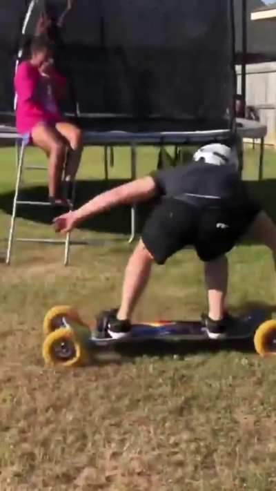 Mountainboarding Off a Roof