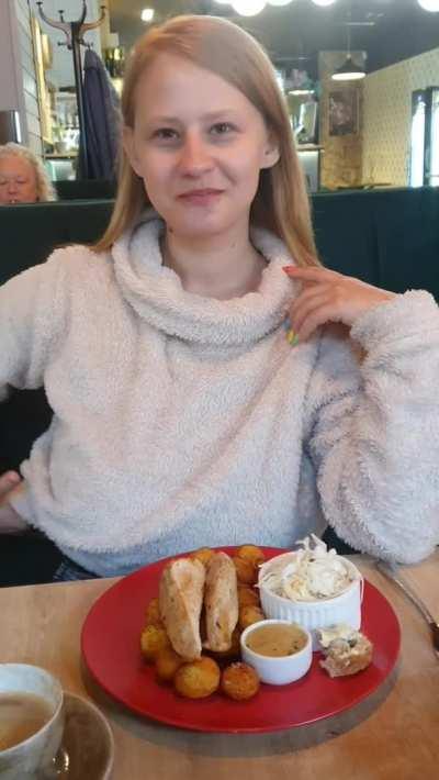 Still, I'm always a little embarrassed to show my boobs in a restaurant. Heh