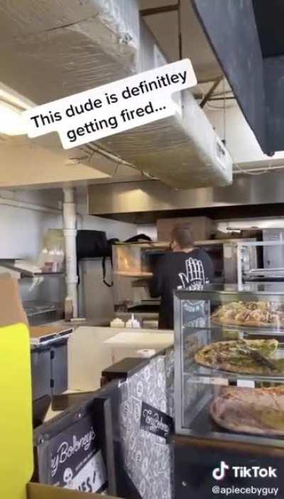 To cook a pizza in the oven.