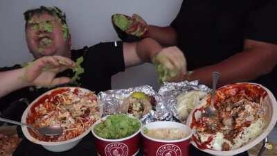 Diavolo death #22657 he becomes a mukbamger and is suffocated in guacamole