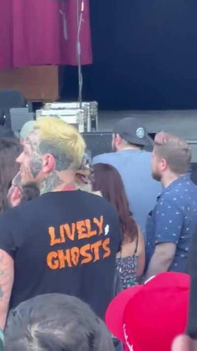 Brought a dog to the front row of a rock concert.