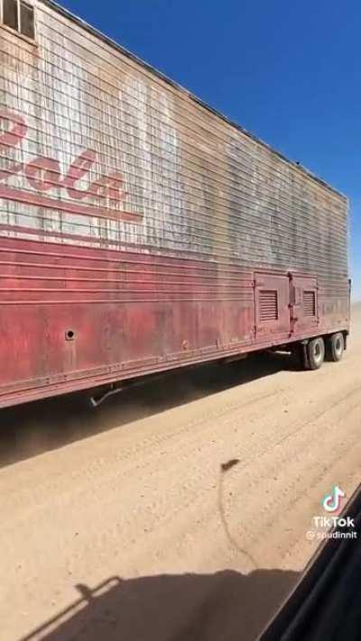 The nuka cola truck in action