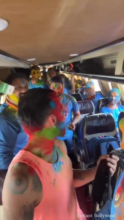 Happy Holi in Morning and King Kohli in Evening