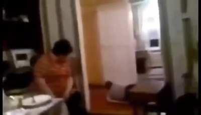 Trying to show off in front of the family