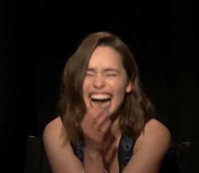 That laugh, she's so cute