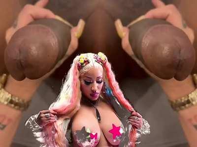 r/BBC_splitscreen BBC Nicki Minaj Bouncing Tits Monster Cock Female POV Tit Worship Cock Worship BabeCock Fat Cock Porn GIF by wombatwonker