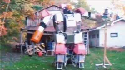 Giant robot evolution (music video): since 2016 I've been building DIY giant robots & stuff.