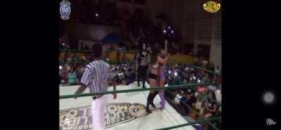 Lady Shani wedgie and spanked