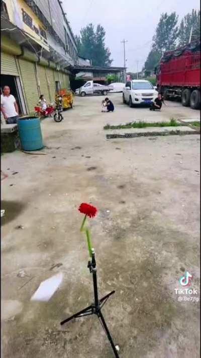 Using cards as if they were shurikens