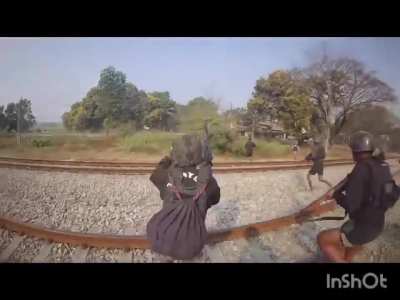 (Myanmar/Burma) Rebels in Phyu Township, Bago Region, attack the Sargun gate. A rebel, a junta deputy police chief, and a junta soldier died [February 16]