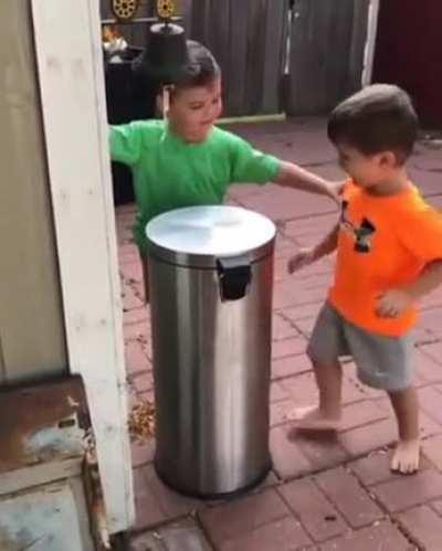 Working on their comedic skills