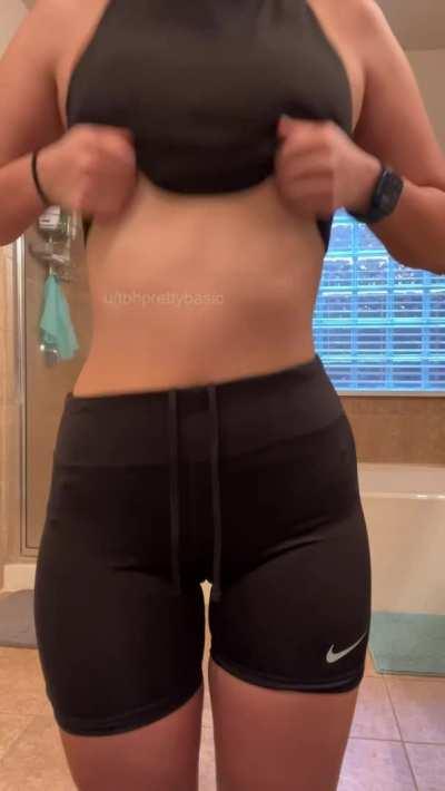 I was extra sweaty this day!