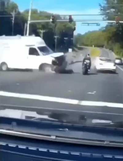 Pro level Biking skills or just a coincidence