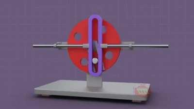 Scotch Yoke Mechanism for converting linear motion into rotational motion or vice versa