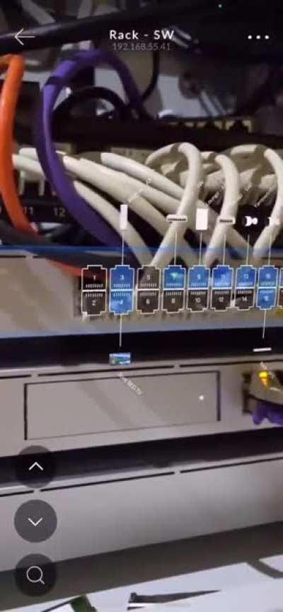 Using Augmented Reality for cable management!