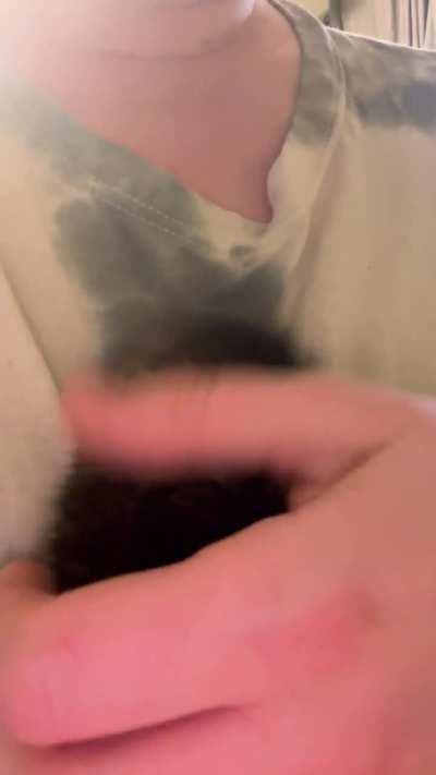 Baby Ian was born outside a week ago and sadly his brother and sister didn’t make it after their mom abandoned them. Today, he purred for the first time after I fed him and now he doesn’t stop! I love him so much.