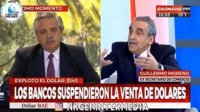 Guillermo Moreno sobre la compra de dolares.