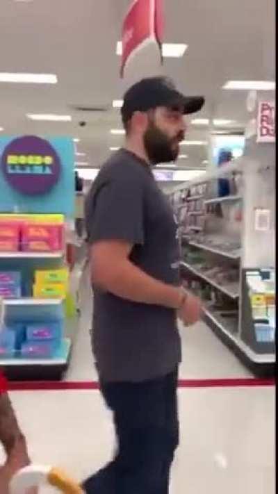 Supermarket employee openly says she supports satan and pride. At least she admits that the two are linked...