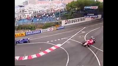 WCGW when too busy celebrating and showing off just before the finish