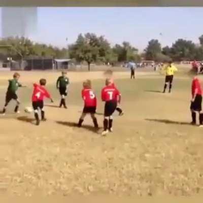 I'm just gonna kick the ball in the air and hope it hits someone