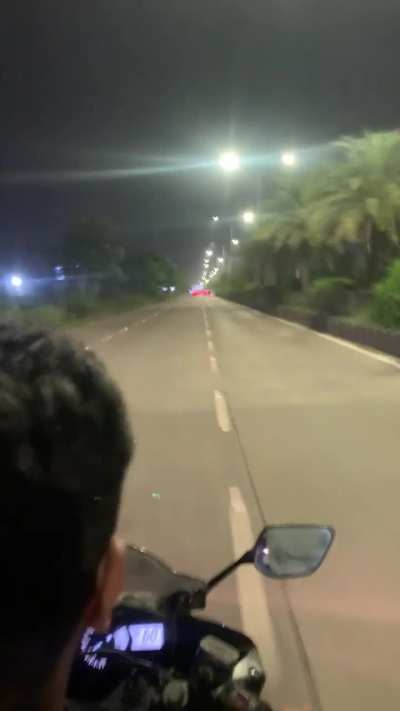 Winter Night Bike Rides are Therapy!🏍️💆🏻‍♂️ #DumasRoad