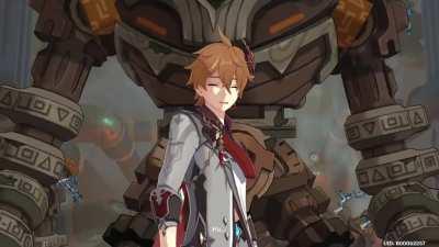 this is the coolest thing i've seen so far in genshin impact, also Lumine is like 