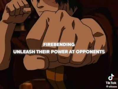 Zuko's combat style when he finally understood the elements!