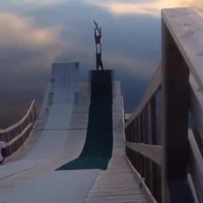 He went into the sky