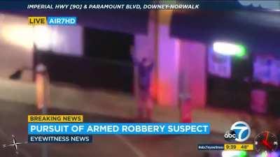 LA high speed chase ends with police arresting the wrong guy on live TV