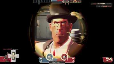 Thee Medic trying to convice the dark thoughts.