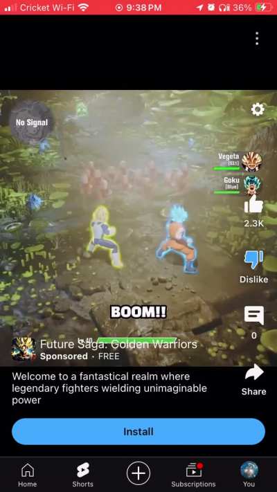 I hate these dumbass unlicensed dragon ball games and their ads