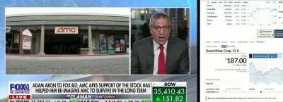 Fox Business SEC Gamestop Report Segment 2. With great Spicy Discussion! Host Points out 130% short and leaves guest flustered.