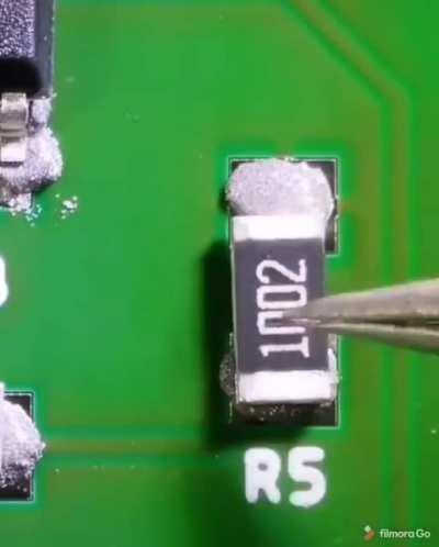 Soldering a circuit board